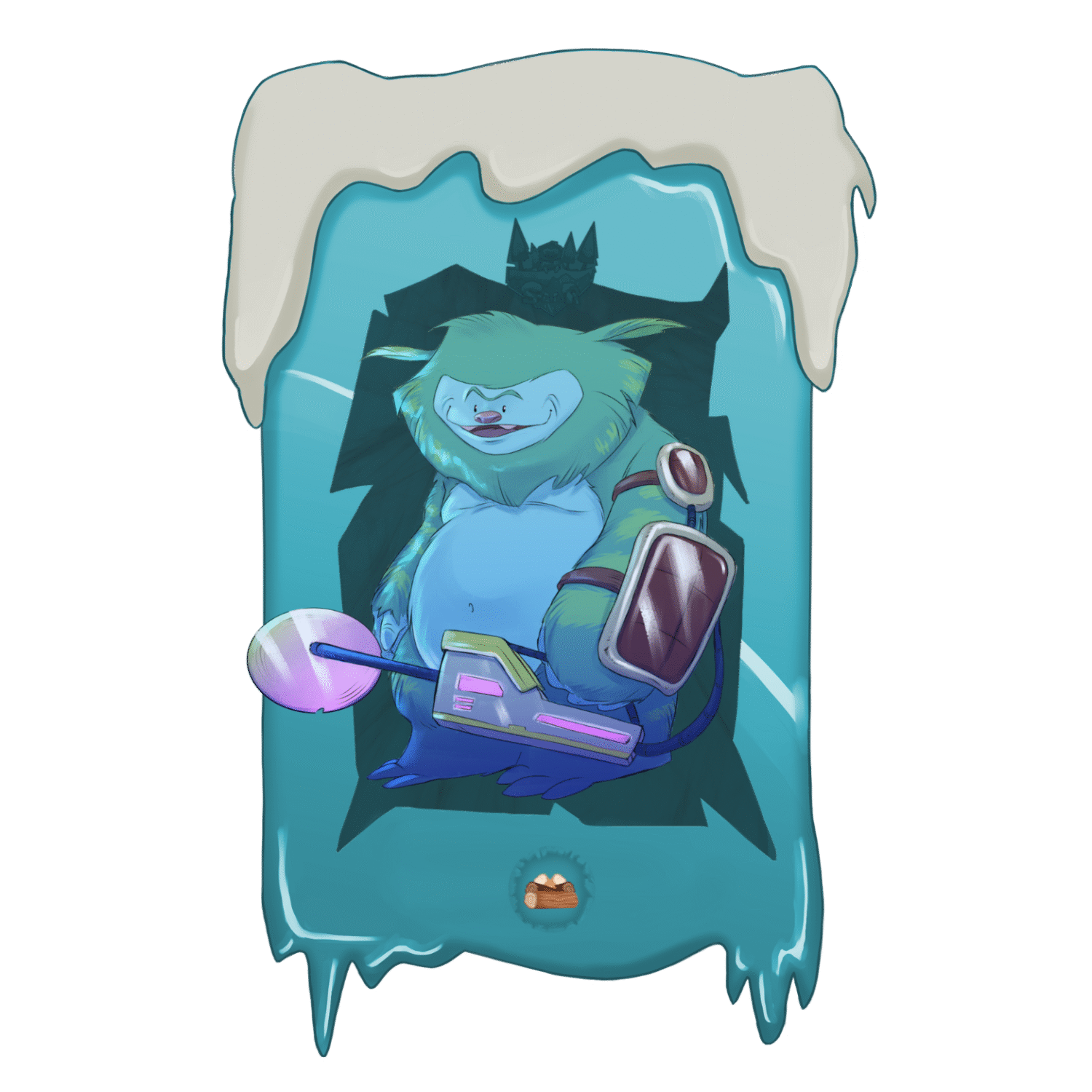 Yeti with Electric Millirium Cutter