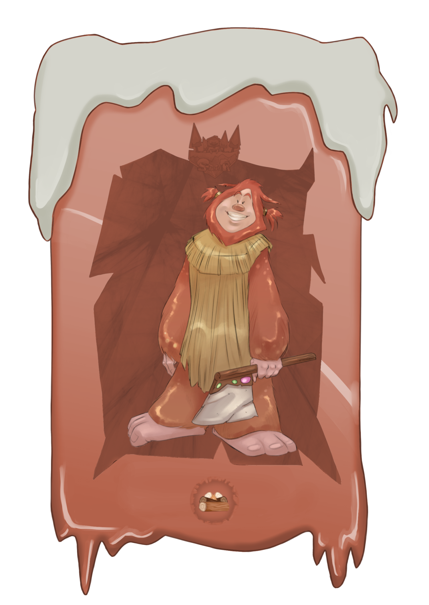 Yeti With a Raw Millirium Axe