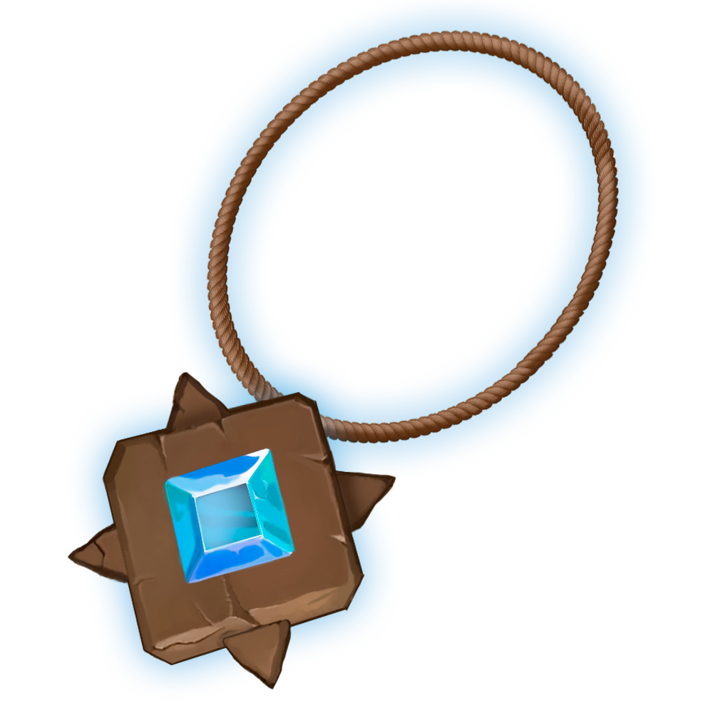 Light Blue Gem Amulet