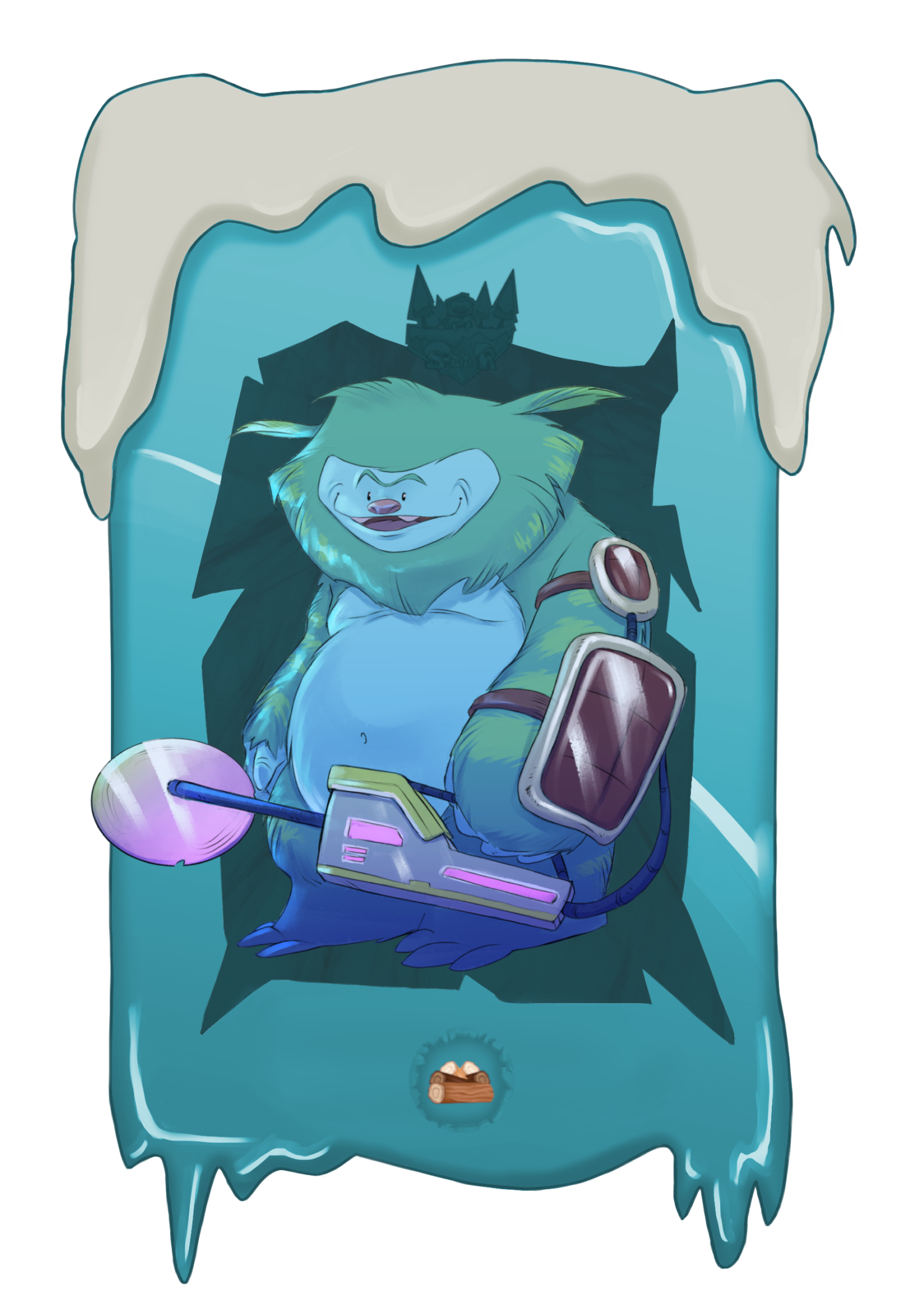 Yeti With an Electric Millirium Saw